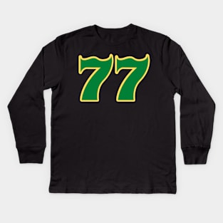 Number 77 Kids Long Sleeve T-Shirt